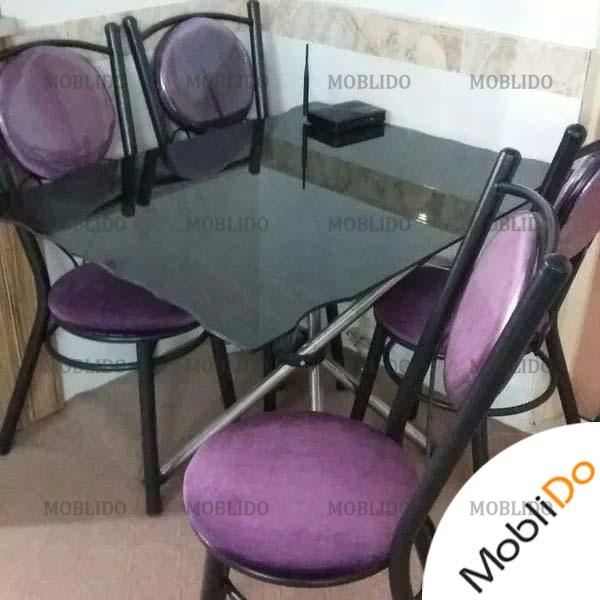 ست مبلمان ومیزغذا خوری وپرده