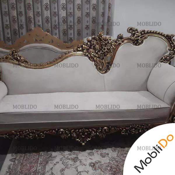 مبلمان استیل ۸ نفره با روکش مبل فیت کار