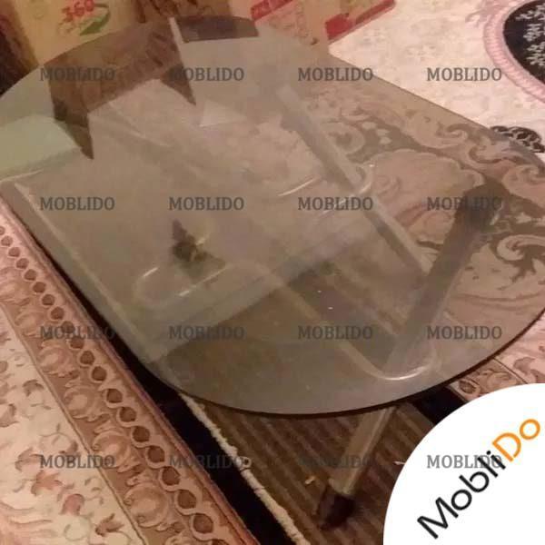 دو عددمیز جلو مبلی شیشه ای و چوبی و عسلی نو نو