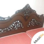 تخت چوبی دونفره بادوتشک وپاتختی ومیزارایش