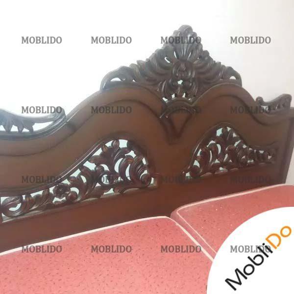 تخت چوبی دونفره بادوتشک وپاتختی ومیزارایش