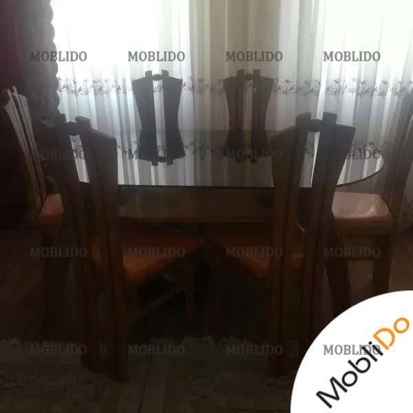 میز نهارخوری چوبی ۶نفره