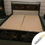 تخت خواب چوب و استیل