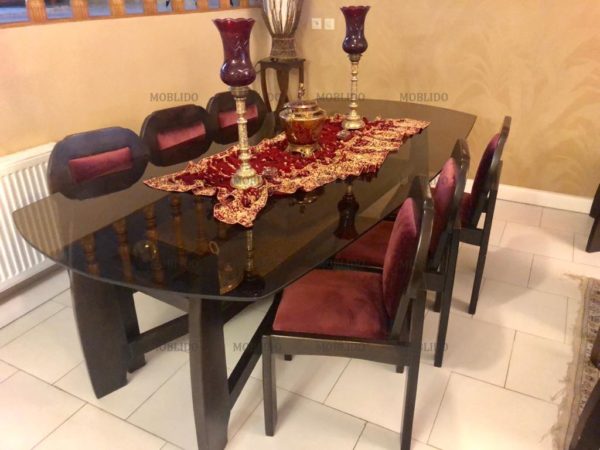 مبلمان هفت نفره با میز ناهارخوری