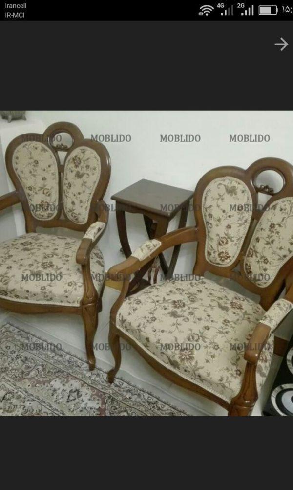 مبل ۷نفره و ناهار خوری ۱۰نفره ، چوب گردو
