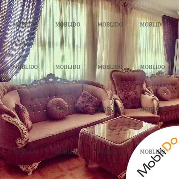 مبلمان نیمه استیل در حد نو – کم کارکرد