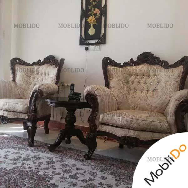 مبلمان استیل ۹ نفره با نهار خوری ۸ نفره