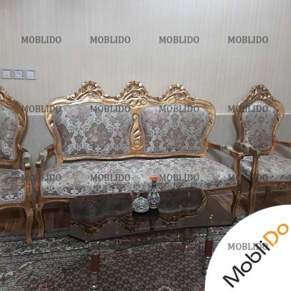 مبلمان سلطنتی تمیز وشیک نه نفره