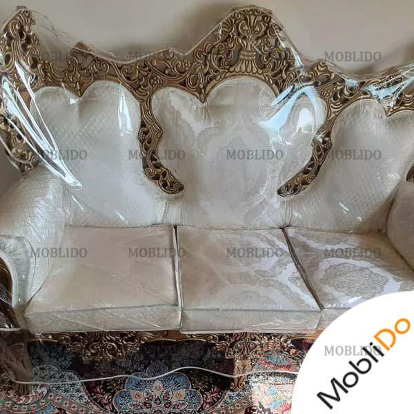 مبلمان ۷ نفره همراه ناهار خوری ۴ نفره نوعه نو