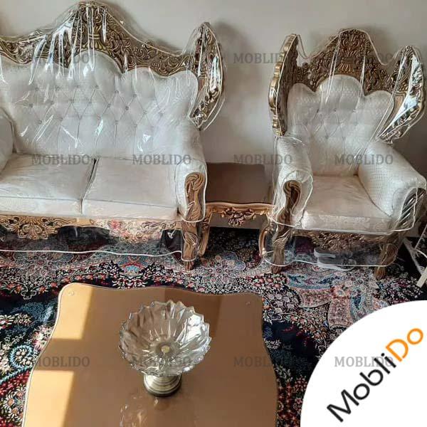 مبلمان ۷ نفره همراه ناهار خوری ۴ نفره نوعه نو