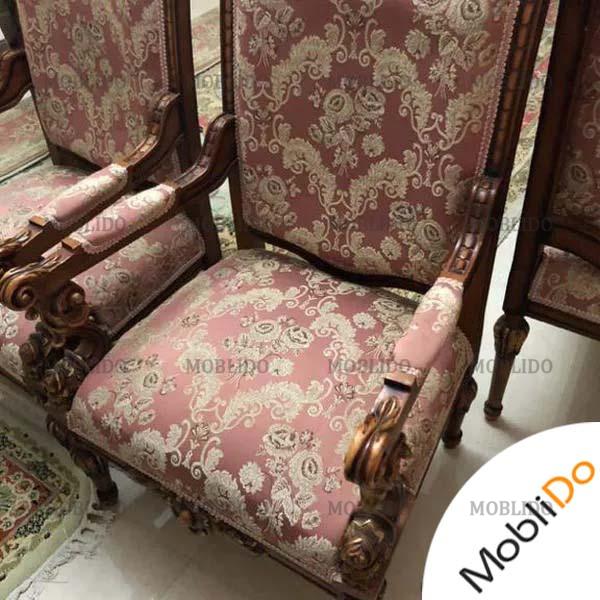 مبلمان استیل ۷ نفره به همرا ناهار خوری