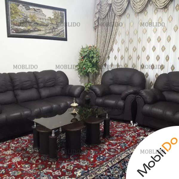 مبلمان راحتی جنس چرم ، ۹نفره
