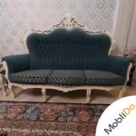 مبل استیل ۷ نفره،همراه ۲ میزبان،بوفه،میزو۲عسلی