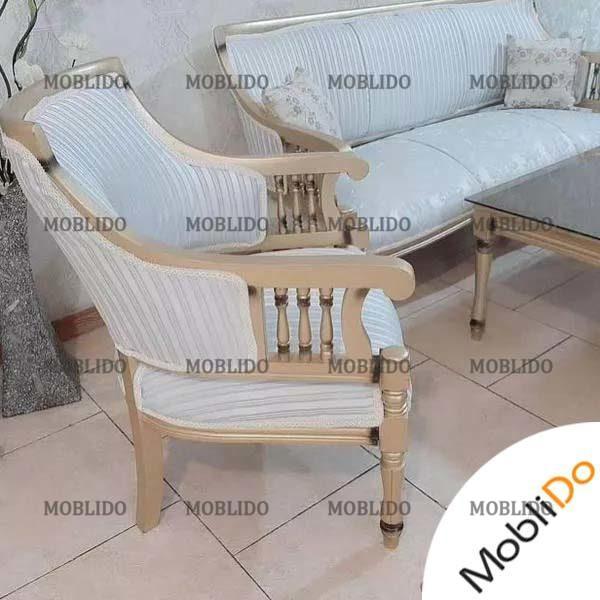 مبلمان ۷ نفره استیل بسیار عالی