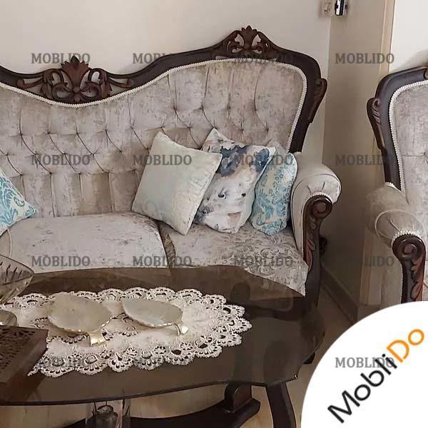 مبلمان استیل هفت نفره به همراه نهارخوری قشنگ