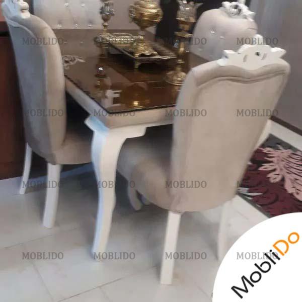 یک دست مبلمان و نهار خوری و بوفه در حد نو