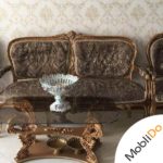 مبلمان ٩ نفره استیل، به همراه میز وسط