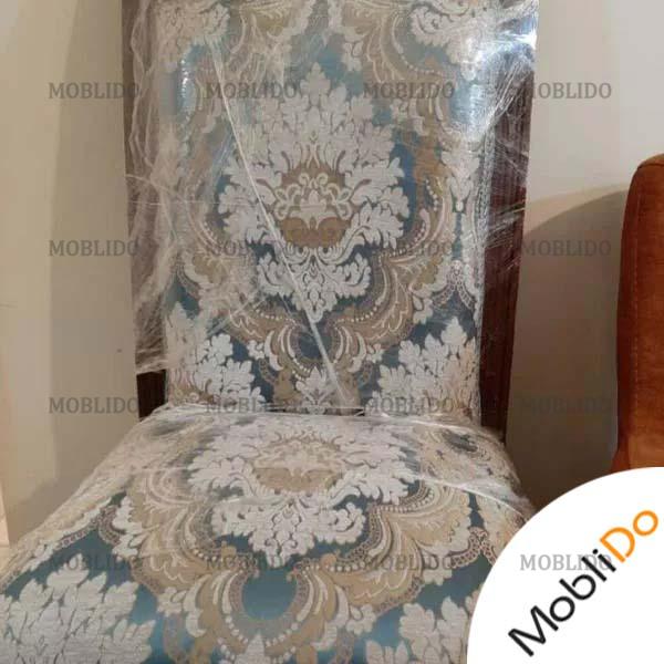مبلمان استیل ۹ نفره با میز وسط و دو عدد میز عسلی زیبا