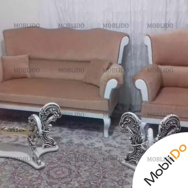 مبل مبلمان هفت نفره با جلومبلی وعسلی تهران پرند