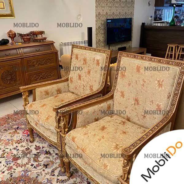مبلمان استیل همراه با نهارخوری