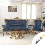 مبلمان ۹ نفره ورق طلا در حد نو