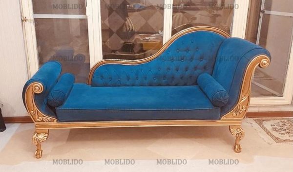 مبل ۵ نفره همراه با شزلون( جنس چوب راش اصل)