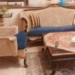 مبل ۵ نفره همراه با شزلون( جنس چوب راش اصل)