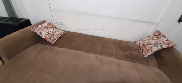 فروش مبل و پرده ی ست مبل  تختخواب شو دارای باکس مدل باریش اصل ترک
