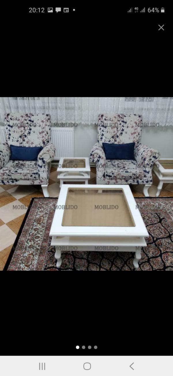 مبل راحتی ۷نفره همراه میز غذاخوری ۶ نفره