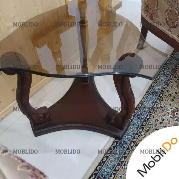 مبلمان ۹نفره با دو میز عسلی و میز وسط زیبا