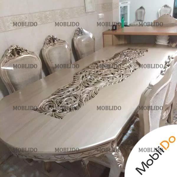 مبل ۹ نفره و میز نهارخوری ۸ نفره نو