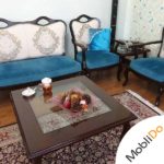 مبلمان استیل۸ نفره با میز ناهار خوری زیبا