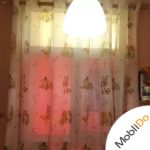 پرده حریر طرح دار
