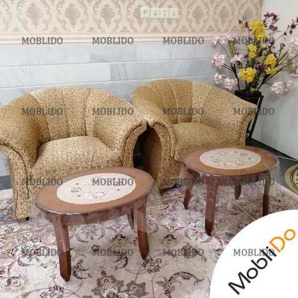 مبلمان راحتی ۷ نفره + میزهای عسلی زیبا