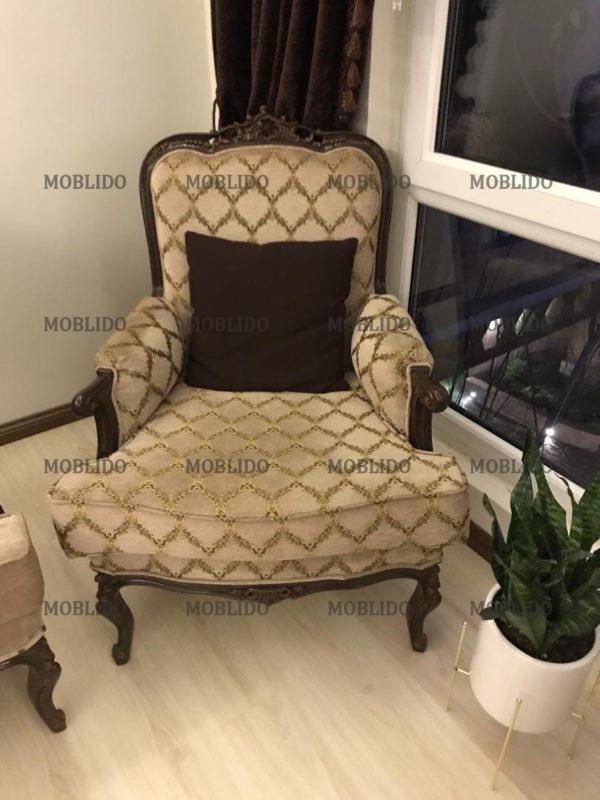 مبلمان کلاسیک چوب راش