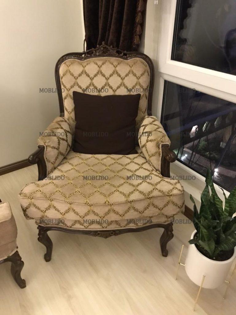 مبلمان کلاسیک چوب راش