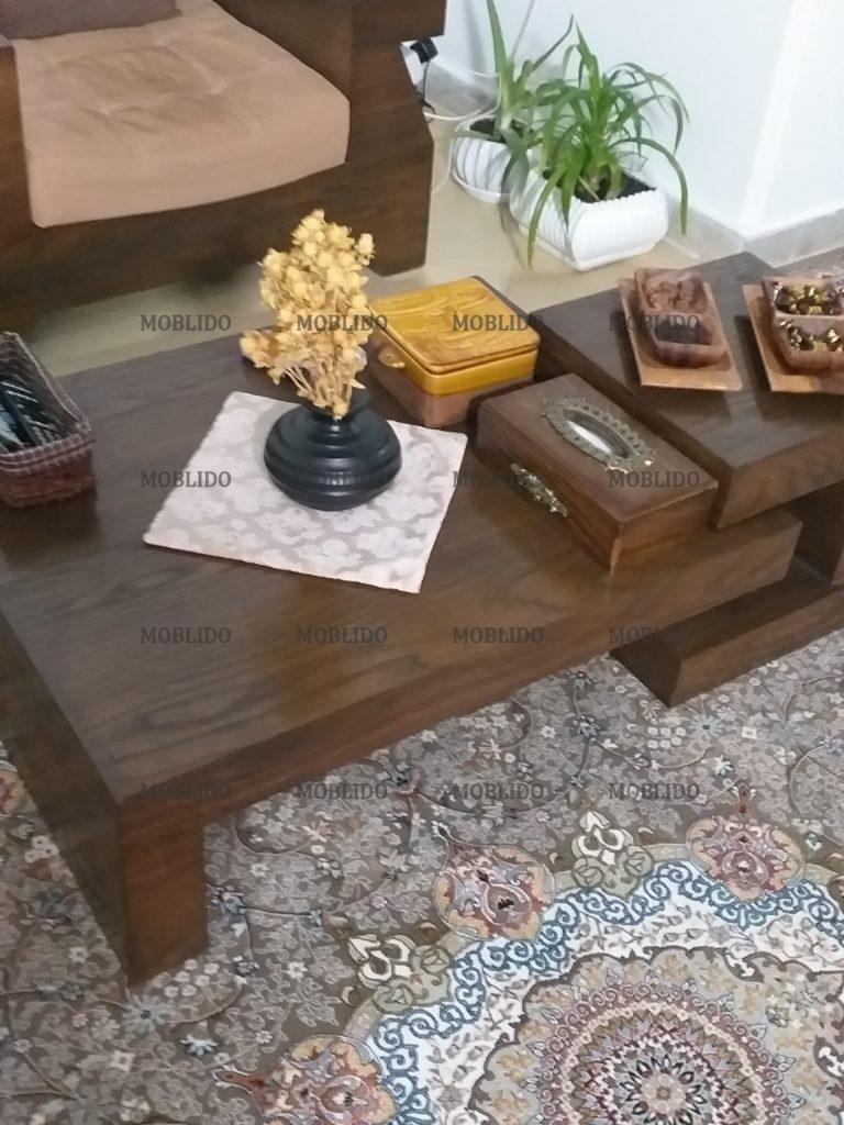 مبل راحتی ۷ نفره + شومیز + میز وسطی