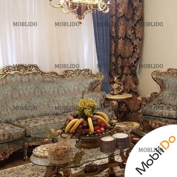 مبل سلطنتی ۹نفره به همراه ناهارخوری زیبا