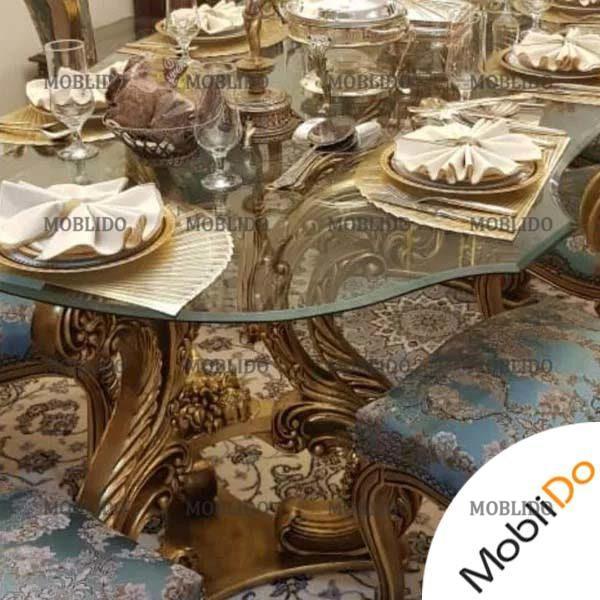 مبل سلطنتی ۹نفره به همراه ناهارخوری زیبا