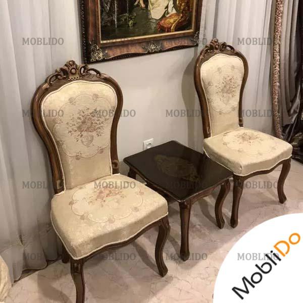 مبلمان استیل به همراه ناهار خوری زیبا