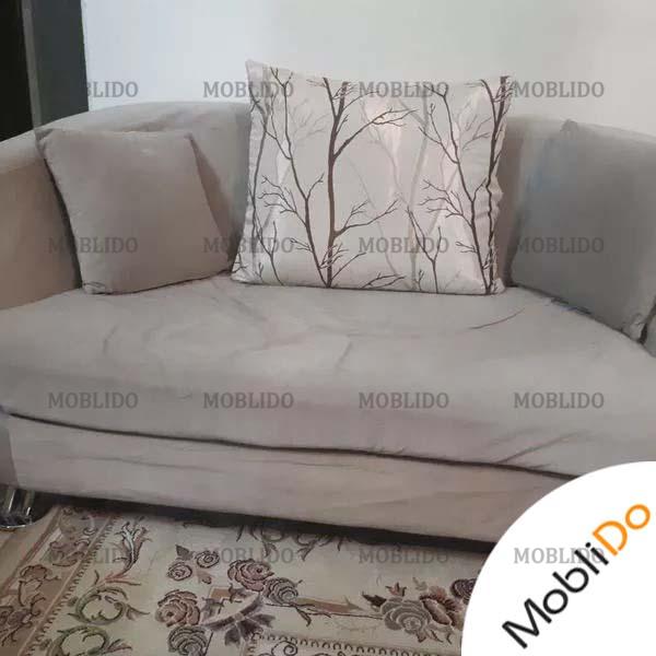 مبلمان راحتی ۷نفره کرم رنگ طرح درختی شیک