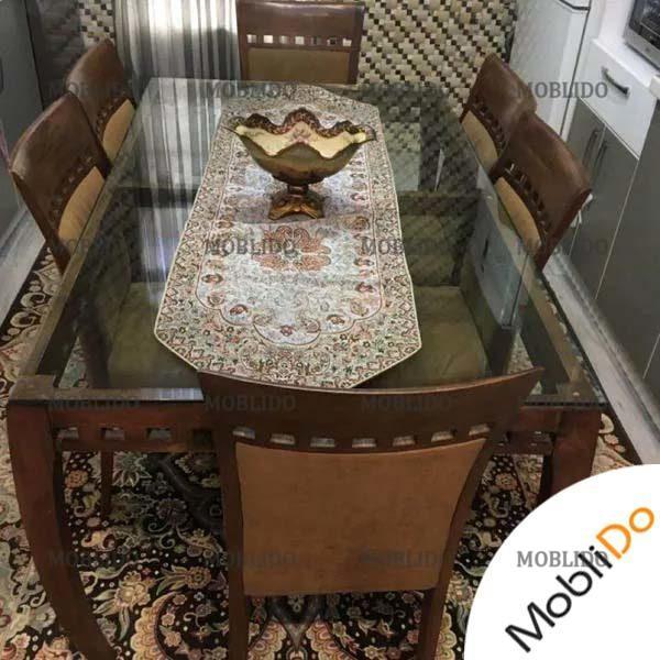 میز نهارخوری ۶نفره تمام چوب سالم