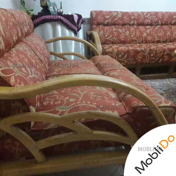 مبلمان راحتی ۷ نفره با فریم چوبی