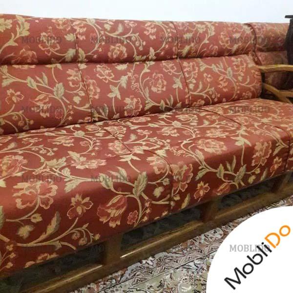 مبلمان راحتی ۷ نفره با فریم چوبی