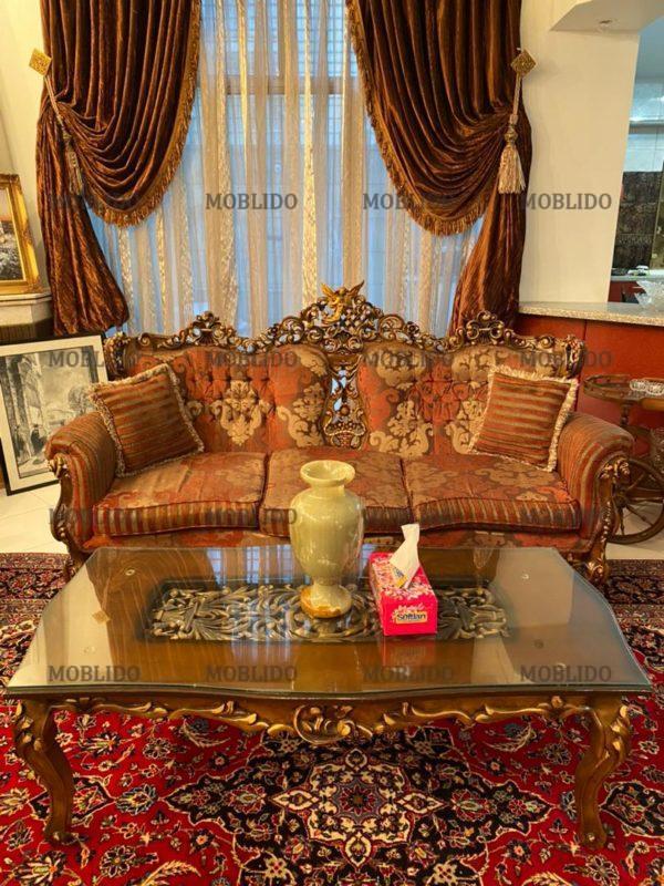 سرویس مبلمان کلاسیک ۹ نفره به همراه (میز ناهار خوری ۱۰ نفره)