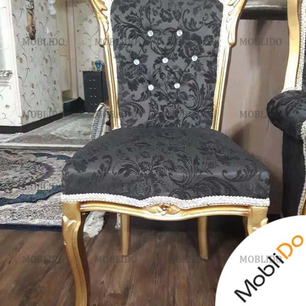 مبلمان استیل ۹نفره چوب سالم