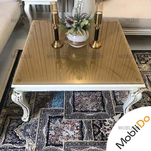 مبلمان ۶ نفره به همراه ٢ میز شیک