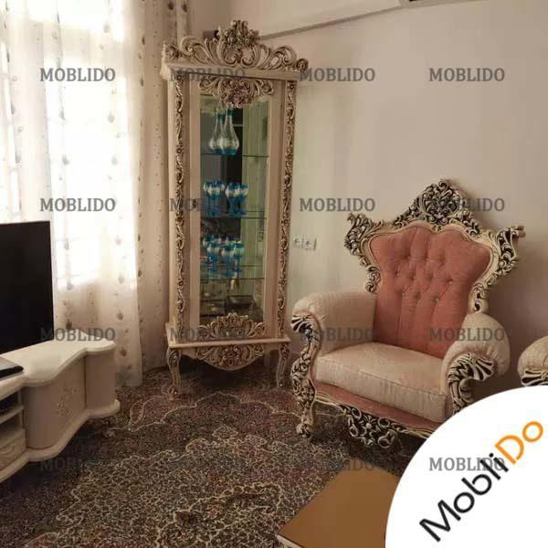 مبلمان ۹ نفره استیل چوب راش