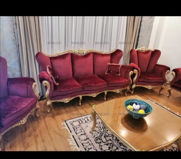 مبل استیل ۹ نفره همراه می ناهار خوری ۸ نفره
