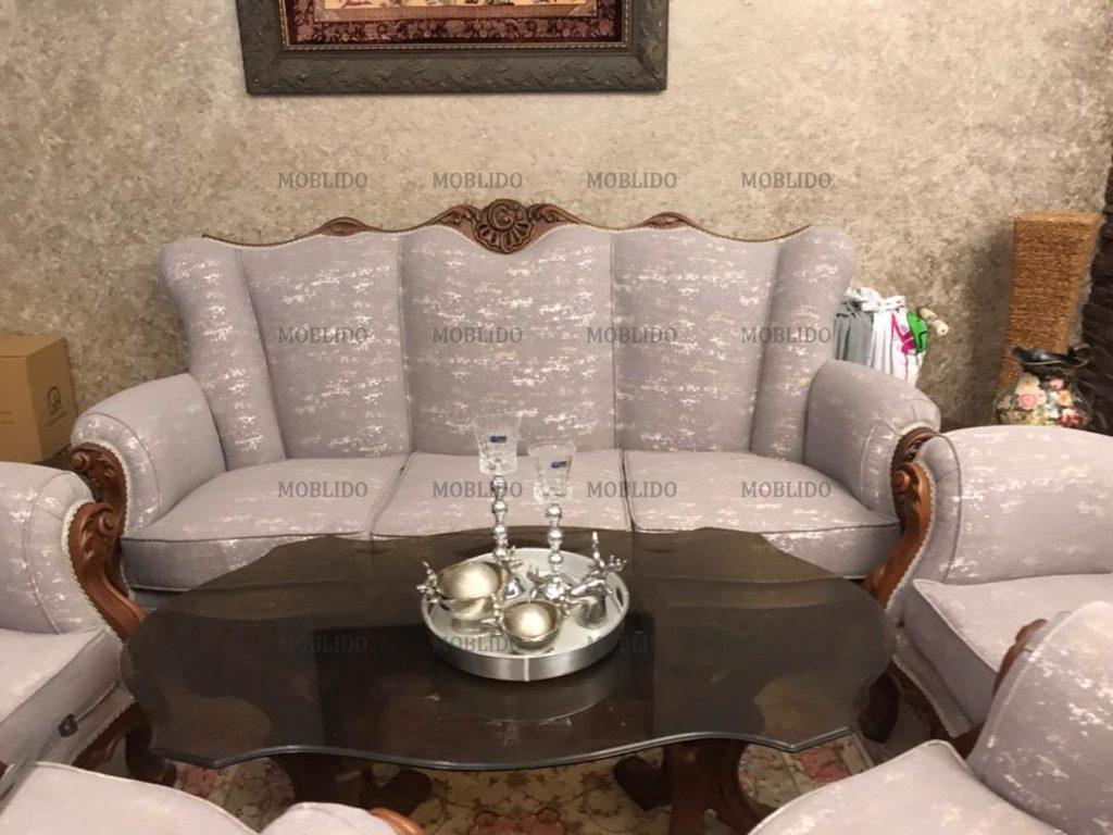 مبلمان هفت نفره با میز نهارخوری هشت نفره